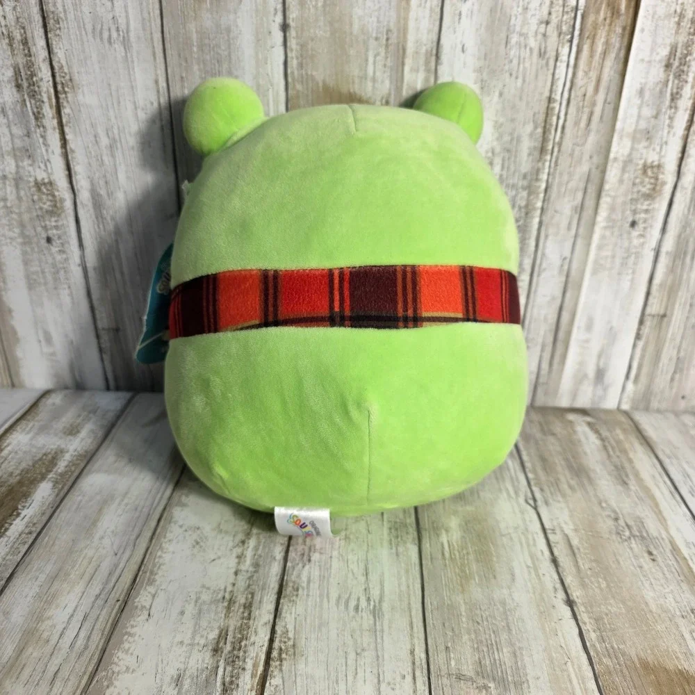 Squishmallows Wendy the Frog 8 Inch Holiday Plush with Plaid Scarf Green 2022